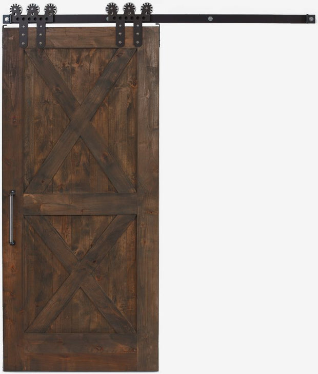 Double X Barn Door - ironbyironwoodworks.com