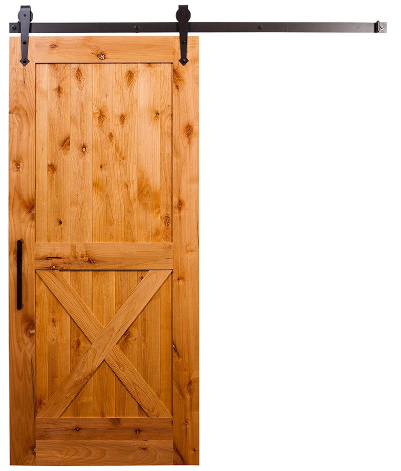 Half X Barn Door - ironbyironwoodworks.com
